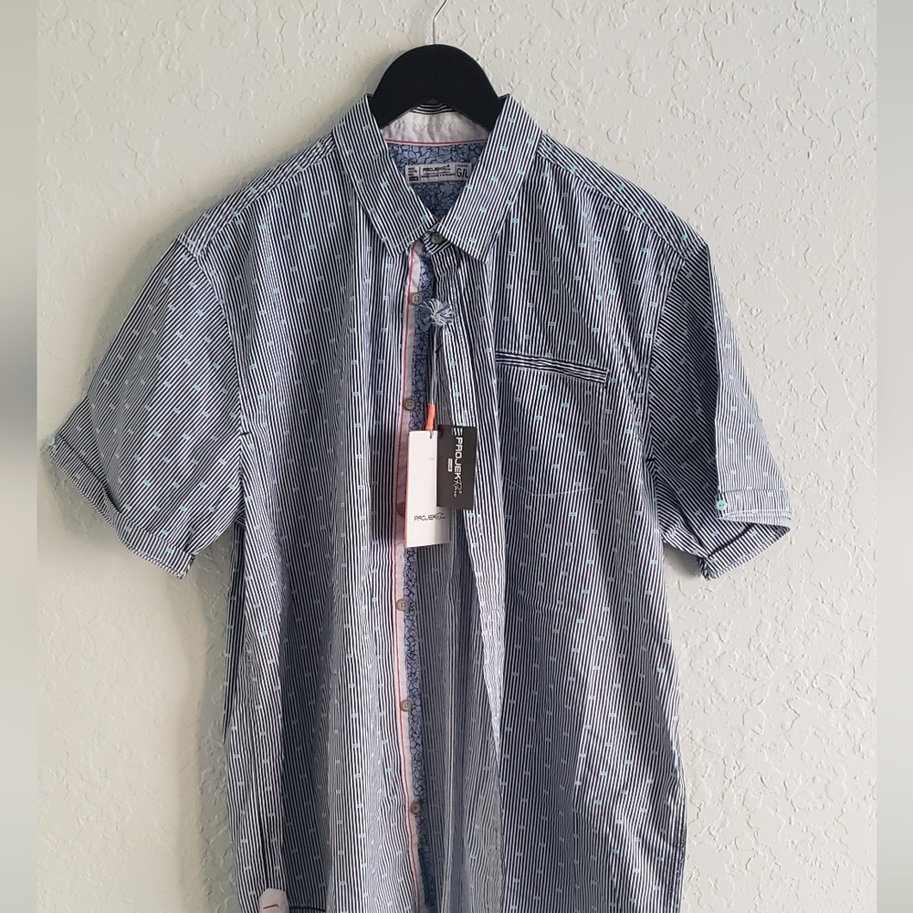 ProjekRaw Short Sleeve Button Up NWT